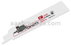 Morse Advanced Edge Power&reg; Reciprocating Saw Blade 12x1x.042 18 TPI | 5 Blades/Retail Pkg
