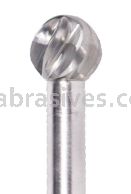 SD-6NF 5/8x9/16x1/4"sk Ball Carbide Burr For Aluminum