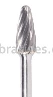 SF-1NF 1/4x5/8x1/4"sk Round Tree Radius End Carbide Burr For Aluminum