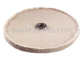 Osborn 40061 4 x 1 AH Cotton Spiral Sewn Buffing Wheel