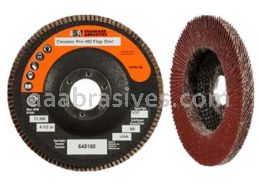Standard Abrasives Ceramic Pro Type 27 High Density Flap Disc 645171 7" x 7/8 40 Grit Y-weight (Made to order)