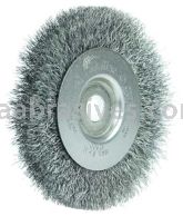 Weiler 00124 4" Narrow Face Crimped Wire Wheel .0095" Steel Fill 1/2"-3/8" Arbor Hole