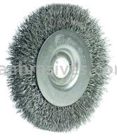 Weiler 00135 4" Narrow Face Crimped Wire Wheel .0118" Steel Fill 5/8"-1/2" Arbor Hole