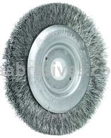 Weiler 00214 3" Narrow Face Crimped Wire Wheel .008" Steel Fill 1/2"-3/8" Arbor Hole