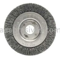 Weiler 00234 3" Narrow Face Crimped Wire Wheel .0118" Steel Fill 1/2"-3/8" Arbor Hole