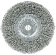 Weiler 01065 6" Narrow Face Crimped Wire Wheel .0118" Steel Fill 5/8"-1/2" Arbor Hole