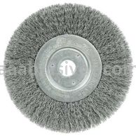 Weiler 01068 6" Narrow Face Crimped Wire Wheel .0118" Steel Fill 3/4" Arbor Hole