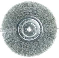 Weiler 01145 8" Narrow Face Crimped Wire Wheel .008" Steel Fill 5/8" Arbor Hole