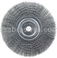 Weiler 01148 8" Narrow Face Crimped Wire Wheel .008" Steel Fill 3/4" Arbor Hole