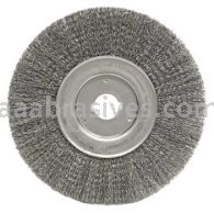 Weiler 01259 10" Narrow Face Crimped Wire Wheel .014" Steel Fill 1-1/4" Arbor Hole