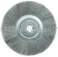 Weiler 01309 12" Narrow Face Crimped Wire Wheel .0104" Steel Fill 1-1/4" Arbor Hole