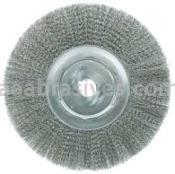 Weiler 01329 12" Narrow Face Crimped Wire Wheel .014" Steel Fill 1-1/4" Arbor Hole