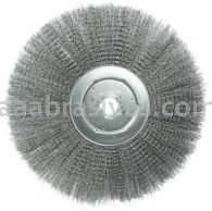 Weiler 01339 15" Narrow Face Crimped Wire Wheel .0118" Steel Fill 1-1/4" Arbor Hole