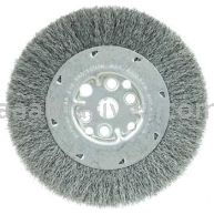 Weiler 01503 6" Maximum Density Crimped Wire Wheel .008" Steel Fill 5/8"-1/2" Arbor Hole