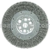 Weiler 01504 6" Maximum Density Crimped Wire Wheel .0118" Steel Fill 5/8"-1/2" Arbor Hole