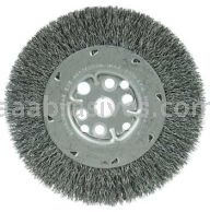 Weiler 01505 6" Maximum Density Crimped Wire Wheel .014" Steel Fill 5/8"-1/2" Arbor Hole