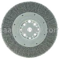 Weiler 01512 8" Maximum Density Crimped Wire Wheel .006" Steel Fill 5/8" Arbor Hole