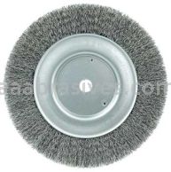 Weiler 01514 8" Maximum Density Crimped Wire Wheel .0118" Steel Fill 5/8" Arbor Hole