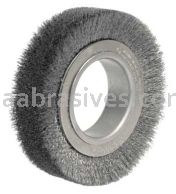 Weiler 03020 4-1/2" Wide Face Crimped Wire Wheel .014" Steel Fill 2" Arbor Hole