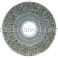 Weiler 03130 8" Wide Face Crimped Wire Wheel .0095" Steel Fill 2" Arbor Hole