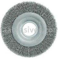 Weiler 03160 8" Wide Face Crimped Wire Wheel .020" Steel Fill 2" Arbor Hole