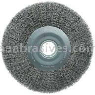 Weiler 03220 12" Wide Face Crimped Wire Wheel .0118" Steel Fill 2" Arbor Hole