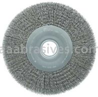 Weiler 03240 12" Wide Face Crimped Wire Wheel .020" Steel Fill 2" Arbor Hole