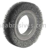 Weiler 06020 4-1/2" Medium Face Crimped Wire Wheel .0118" Steel Fill 2" Arbor Hole