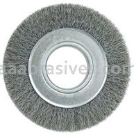 Weiler 06040 6" Medium Face Crimped Wire Wheel .006" Steel Fill 2" Arbor Hole