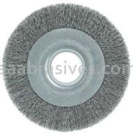 Weiler 06090 8" Medium Face Crimped Wire Wheel .006" Steel Fill 2" Arbor Hole