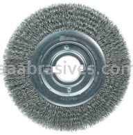 Weiler 06170 10" Medium Face Crimped Wire Wheel .020" Steel Fill 2" Arbor Hole