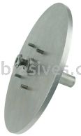 Weiler 07702 Drive Arbor for Use with 8" and 9" Nylox Disc Brushes