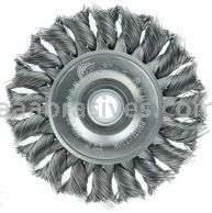 Weiler 08004 3" Standard Twist Knot Wire Wheel .0118" Steel Fill 1/2"-3/8" Arbor Hole