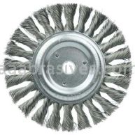 Weiler 08075 6" Standard Twist Knot Wire Wheel .0118" Steel Fill 5/8"-1/2" Arbor Hole