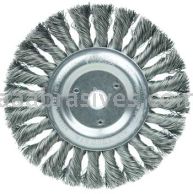 Weiler 08105 6" Standard Twist Knot Wire Wheel .023" Steel Fill 5/8"-1/2" Arbor Hole