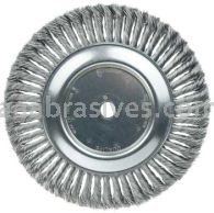 Weiler 08178 10" Standard Twist Knot Wire Wheel .014" Steel Fill 3/4" Arbor Hole