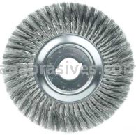 Weiler 08200-14 12" Standard Twist Knot Wire Wheel .014" Steel Fill 2" Arbor Hole