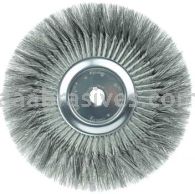 Weiler 08249 15" Standard Twist Knot Wire Wheel .016" Steel Fill 1-1/4" Arbor Hole