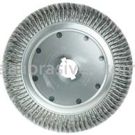 Weiler 08310 14" High Density Standard Twist Knot Wire Wheel .014" Steel Fill 2" Arbor Hole