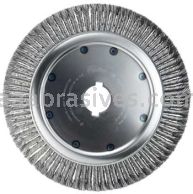 Weiler 08330 14" High Density Standard Twist Knot Wire Wheel .020" Steel Fill 2" Arbor Hole