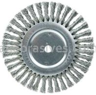 Weiler 08615 8" Cable Twist Knot Wire Wheel .023" Steel Fill 5/8" Arbor Hole
