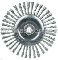 Weiler 08786 Roughneck Jr. 6" Root Pass Weld Cleaning Brush .020" Stainless Steel Wire Fill 5/8"-11 UNC Nut