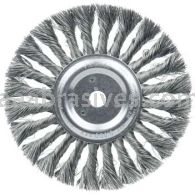 Weiler 08835 7" Standard Twist Knot Wire Wheel .014" Steel Fill 5/8" Arbor Hole