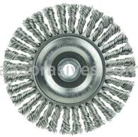 Weiler 08954 Mini Roughneck 4" Stringer Bead Wire Wheel .020" Stainless Steel Wire Fill 1/2"-3/8" Arbor Hole