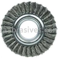 Weiler 09160 6" Standard Twist Knot Wire Wheel .0118" Steel Fill 2" Arbor Hole