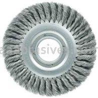 Weiler 09410 8" Standard Twist Knot Wire Wheel .0118" Steel Fill 2" Arbor Hole