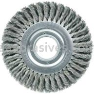 Weiler 09430 8" Standard Twist Knot Wire Wheel .016" Steel Fill 2" Arbor Hole