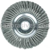 Weiler 09510 12" Standard Twist Knot Wire Wheel .0118" Steel Fill 2" Arbor Hole