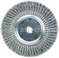 Weiler 09719 12" Standard Twist Knot Wire Wheel .020" Steel Fill 1-1/4" Arbor Hole