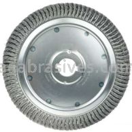Weiler 09790 14" Extra High Density Standard Twist Knot Wire Wheel .016" Steel Fill 2" Arbor Hole